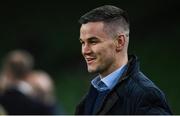 14 December 2019; Jonathan Sexton of Leinster ahead of the Heineken Champions Cup Pool 1 Round 4 match between Leinster and Northampton Saints at the Aviva Stadium in Dublin. Photo by Ramsey Cardy/Sportsfile