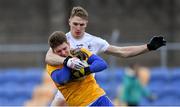 14 December 2019; Robert Lambert of Wicklow is tackled by Daniel Flynn of Kildare during the 2020 O'Byrne Cup Round 2 match between Wicklow and Kildare at Joule Park in Aughrim, Wicklow. Photo by Piaras Ó Mídheach/Sportsfile