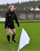 14 December 2019; Linesperson Pamela Hayden looks on during the 2020 O'Byrne Cup Round 2 match between Wicklow and Kildare at Joule Park in Aughrim, Wicklow. Photo by Piaras Ó Mídheach/Sportsfile