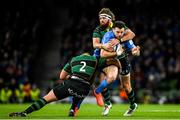 14 December 2019; Robbie Henshaw of Leinster is tackled by Michael Van Vuuren, left, and Lewis Bean of Northampton Saints during the Heineken Champions Cup Pool 1 Round 4 match between Leinster and Northampton Saints at the Aviva Stadium in Dublin. Photo by Ramsey Cardy/Sportsfile