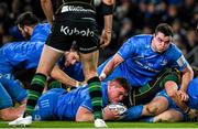 14 December 2019; Tadhg Furlong of Leinster scores his side's third try during the Heineken Champions Cup Pool 1 Round 4 match between Leinster and Northampton Saints at the Aviva Stadium in Dublin. Photo by Ramsey Cardy/Sportsfile