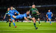 14 December 2019; Dave Kearney of Leinster scores a try which was subsequently disallowed during the Heineken Champions Cup Pool 1 Round 4 match between Leinster and Northampton Saints at the Aviva Stadium in Dublin. Photo by Stephen McCarthy/Sportsfile