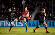 14 December 2019; Chris Farrell of Munster in action against Richard Wigglesworth, left, and Owen Farrell of Saracens during the Heineken Champions Cup Pool 4 Round 4 match between Saracens and Munster at Allianz Park in Barnet, England. Photo by Seb Daly/Sportsfile