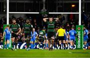 14 December 2019; Lewis Bean of Northampton Saints, right, dejected during the Heineken Champions Cup Pool 1 Round 4 match between Leinster and Northampton Saints at the Aviva Stadium in Dublin. Photo by Sam Barnes/Sportsfile