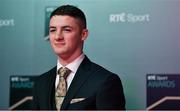 14 December 2019; In attendance during the RTÉ Sports Awards 2019 at RTÉ studios in Donnybrook, Dublin, is gymnast and 2019 World Championships Pommel Horse bronze medallist Rhys McClenaghan. Photo by Brendan Moran/Sportsfile