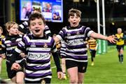 14 December 2019; Action from the Bank of Ireland Half-Time Minis match between Newbridge and Terenure at the Heineken Champions Cup Pool 1 Round 4 match between Leinster and Northampton Saints at the Aviva Stadium in Dublin. Photo by Sam Barnes/Sportsfile