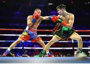14 December 2019; Michael Conlan, right, and Vladimir Nikitin during their featherweight bout at Madison Square Garden in New York, USA. Photo by Mikey Williams/Top Rank/Sportsfile