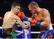 14 December 2019; Michael Conlan, left, and Vladimir Nikitin during their featherweight bout at Madison Square Garden in New York, USA. Photo by Mikey Williams/Top Rank/Sportsfile