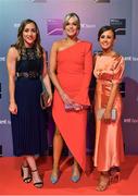 14 December 2019; In attendance during the RTÉ Sports Awards 2019 at RTÉ studios in Donnybrook, Dublin, are, from left, Galway GAA players Caitriona Cormican, Sarah Dervan and Tara Kenny. Photo by Brendan Moran/Sportsfile