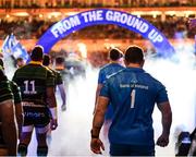 14 December 2019; Cian Healy of Leinster walks out ahead of the Heineken Champions Cup Pool 1 Round 4 match between Leinster and Northampton Saints at the Aviva Stadium in Dublin. Photo by Stephen McCarthy/Sportsfile
