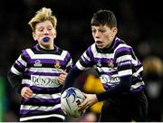 14 December 2019; Action from the Bank of Ireland Half-Time Minis between Newbridge and Terenure at the Heineken Champions Cup Pool 1 Round 4 match between Leinster and Northampton Saints at the Aviva Stadium in Dublin. Photo by Ramsey Cardy/Sportsfile