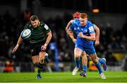 14 December 2019; Ciarán Frawley of Leinster in action against Dan Biggar of Northampton Saints during the Heineken Champions Cup Pool 1 Round 4 match between Leinster and Northampton Saints at the Aviva Stadium in Dublin. Photo by Ramsey Cardy/Sportsfile