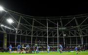 14 December 2019; James Mitchell of Northampton Saints clears possession during the Heineken Champions Cup Pool 1 Round 4 match between Leinster and Northampton Saints at the Aviva Stadium in Dublin. Photo by Ramsey Cardy/Sportsfile