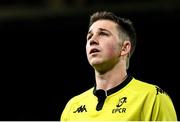 14 December 2019; Referee Daniel Jones during the Heineken Champions Cup Pool 1 Round 4 match between Leinster and Northampton Saints at the Aviva Stadium in Dublin. Photo by Ramsey Cardy/Sportsfile