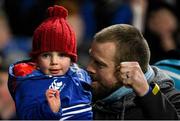 14 December 2019; Leinster supporters during the Heineken Champions Cup Pool 1 Round 4 match between Leinster and Northampton Saints at the Aviva Stadium in Dublin. Photo by Ramsey Cardy/Sportsfile