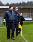 14 December 2019; Wicklow manager Davy Burke, front, with selector Gary Jameson during the 2020 O'Byrne Cup Round 2 match between Wicklow and Kildare at Joule Park in Aughrim, Wicklow. Photo by Piaras Ó Mídheach/Sportsfile