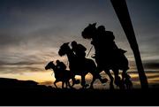 15 December 2019; Fantasio D'alene, right, with Lisa O'Neill up, races alongside Dewcup, left, with Patrick Mullins up, during the 'Future Champions' Flat Race at Navan Racecourse in Navan, Meath. Photo by Seb Daly/Sportsfile