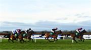 15 December 2019; Runners and riders, from right, Fantasio D'alene, with Lisa O'Neill up, Stansfield, with Finnian Maguire up, Pencilfulloflead, with JJ Codd up, and Uhtred, with Tony Hamilton up, during the 'Future Champions' Flat Race at Navan Racecourse in Navan, Meath. Photo by Seb Daly/Sportsfile