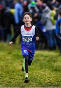 15 December 2019; Nathan Mooney of Ratoath A.C., Co. Meath, competing in the U13 Boy's 3500m during the Irish Life Health Novice & Juvenile Uneven XC at Cow Park in Dunboyne, Co. Meath. Photo by Harry Murphy/Sportsfile