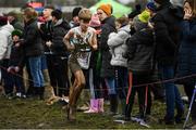 15 December 2019; Cian Flaherty of Clonmel A.C., Co. Tipperary, competing in the U15 Boy's 3500m during the Irish Life Health Novice & Juvenile Uneven XC at Cow Park in Dunboyne, Co. Meath. Photo by Harry Murphy/Sportsfile