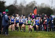 15 December 2019; A general view of athletes during the U15 Girl's 3500m during the Irish Life Health Novice & Juvenile Uneven XC at Cow Park in Dunboyne, Co. Meath. Photo by Harry Murphy/Sportsfile
