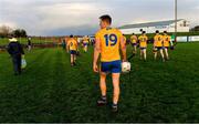 15 December 2019; Aron Shanagher of Clare leaves the field after the Co-op Superstores Munster Hurling League 2020 Group A match between Tipperary and Clare at McDonagh Park in Nenagh, Tipperary. Photo by Piaras Ó Mídheach/Sportsfile