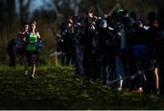 15 December 2019; Scott Fagan of Metro/St. Brigid's A.C., Co. Dublin, his way to winning the U17 Boys 5000m during the Irish Life Health Novice & Juvenile Uneven XC at Cow Park in Dunboyne, Co. Meath. Photo by Harry Murphy/Sportsfile