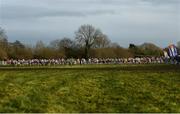 15 December 2019; A general view of the start during the U17 Boys 5000m during the Irish Life Health Novice & Juvenile Uneven XC at Cow Park in Dunboyne, Co. Meath. Photo by Harry Murphy/Sportsfile