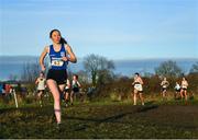 15 December 2019; Cliona Murphy of Dublin City Harriers A.C., Co. Dublin, on her way to winning the Novice Women's 4000m during the Irish Life Health Novice & Juvenile Uneven XC at Cow Park in Dunboyne, Co. Meath. Photo by Harry Murphy/Sportsfile