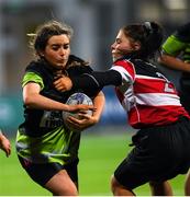 15 December 2019; Action during the Leinster Rugby Girls 18s Cup Final match between Port Dara and Wicklow at Energia Park in Donnybrook, Dublin. Photo by Ramsey Cardy/Sportsfile