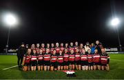 15 December 2019; The Wicklow team celebrate following the Leinster Rugby Girls 18s Cup Final match between Port Dara and Wicklow at Energia Park in Donnybrook, Dublin. Photo by Ramsey Cardy/Sportsfile