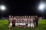 15 December 2019; The Tullow team celebrate following the Leinster Rugby Girls 18s Plate Final match between Dundalk and Tullow at Energia Park in Donnybrook, Dublin. Photo by Ramsey Cardy/Sportsfile