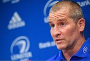 16 December 2019; Senior coach Stuart Lancaster during a Leinster Rugby press conference at Leinster Rugby Headquarters in UCD, Dublin. Photo by Ramsey Cardy/Sportsfile