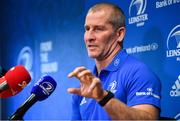 16 December 2019; Senior coach Stuart Lancaster during a Leinster Rugby press conference at Leinster Rugby Headquarters in UCD, Dublin. Photo by Ramsey Cardy/Sportsfile