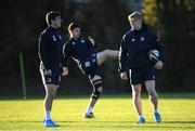 16 December 2019; Jimmy O'Brien, left, and Tommy O'Brien during Leinster Rugby squad training at UCD, Dublin. Photo by Ramsey Cardy/Sportsfile
