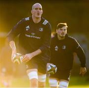 16 December 2019; Devin Toner, left, and Max Deegan during Leinster Rugby squad training at UCD, Dublin. Photo by Ramsey Cardy/Sportsfile