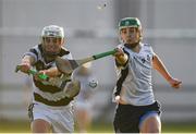 17 December 2019; Conor Murray of Dublin North Schools in action against Killian Rudkins of St Kieran's College during the Top Oil Leinster Schools Senior A Hurling Championship First Round match between Dublin North Schools and St Kieran's College at Naomh Barróg GAA Club in Kilbarrack, Dublin. Photo by Harry Murphy/Sportsfile