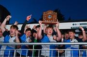 17 December 2019; Coláiste Bhríde, Carnew, players celebrate following their side's victory during their Senior Development Shield Final match against Moyne Community School at Energia Park in Donnybrook, Dublin. Photo by Seb Daly/Sportsfile