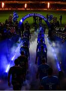 14 December 2019; Players from both sides lead make their way on to the pitch ahead of the Heineken Champions Cup Pool 1 Round 4 match between Leinster and Northampton Saints at the Aviva Stadium in Dublin. Photo by Sam Barnes/Sportsfile