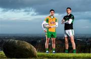19 December 2019; Corofin and Galway Footballer Michael Farragher, left, is pictured with Nemo Rangers and Cork Footballer Luke Connolly ahead of the AIB GAA All-Ireland Senior Football Club Championship Semi-Final where they face Nemo Rangers of Cork on Saturday January 4th at Cusack Park, Ennis.  AIB is in its 29th year sponsoring the GAA Club Championship and is delighted to continue to support the Junior, Intermediate and Senior Championships across football, hurling and camogie. For exclusive content and behind the scenes action throughout the AIB GAA & Camogie Club Championships follow AIB GAA on Facebook, Twitter, Instagram and Snapchat. Photo by Eóin Noonan/Sportsfile