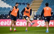 19 December 2019; Josh van der Flier, centre, and Conor O'Brien, left, during a Leinster Rugby Captains Run at the RDS Arena in Dublin. Photo by Harry Murphy/Sportsfile