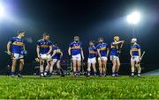 20 December 2019; Tipperary players make their way to their positions after the playing of Amhrán na bhFiann before the Co-op Superstores Munster Hurling League 2020 Group A match between Limerick and Tipperary at LIT Gaelic Grounds in Limerick. Photo by Piaras Ó Mídheach/Sportsfile