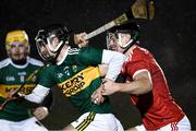 20 December 2019; Gavin Dooley of Kerry in action against Sean Twomey of Cork during the Co-op Superstores Munster Hurling League 2020 Group B match between Cork and Kerry at Mallow GAA Grounds in Mallow, Cork. Photo by Matt Browne/Sportsfile