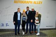 20 December 2019; Leinster players James Tracy, Caelan Doris and James Lowe with supporters at Autograph Alley prior to the Guinness PRO14 Round 8 match between Leinster and Ulster at the RDS Arena in Dublin. Photo by Brendan Moran/Sportsfile