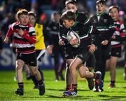 20 December 2019; Action during the Bank of Ireland Half-Time Minis between De La Salle Palmerstown and Carlingford Knights at the Guinness PRO14 Round 8 match between Leinster and Ulster at the RDS Arena in Dublin. Photo by Ramsey Cardy/Sportsfile