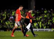 21 December 2019; Gavin Coombes of Munster leaves the field with Head of Medical Dr Jamie Kearns following an injury during the Guinness PRO14 Round 8 match between Connacht and Munster at The Sportsground in Galway. Photo by Seb Daly/Sportsfile