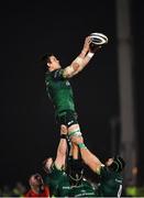 21 December 2019; Quinn Roux of Connacht takes possession in a line-out during the Guinness PRO14 Round 8 match between Connacht and Munster at The Sportsground in Galway. Photo by Seb Daly/Sportsfile