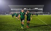 21 December 2019; Robin Copeland, left, and Jack Carty of Connacht leave the pitch after the Guinness PRO14 Round 8 match between Connacht and Munster at The Sportsground in Galway. Photo by Brendan Moran/Sportsfile