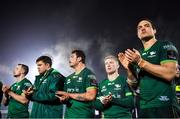 21 December 2019; Quinn Roux of Connacht, right, and his team-mates applaud the Munster team from the pitch after the Guinness PRO14 Round 8 match between Connacht and Munster at The Sportsground in Galway. Photo by Brendan Moran/Sportsfile