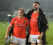 21 December 2019; Keynan Knox, left, and Jean Kleyn of Munster following their side's victory during the Guinness PRO14 Round 8 match between Connacht and Munster at The Sportsground in Galway. Photo by Seb Daly/Sportsfile